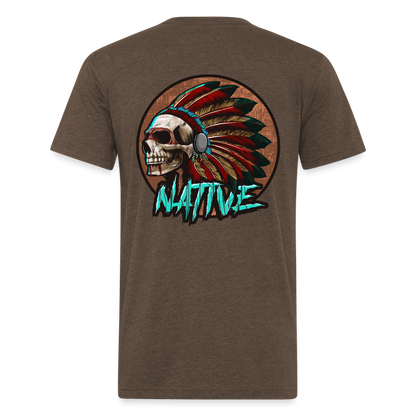 Native Fitted T-Shirt - heather espresso