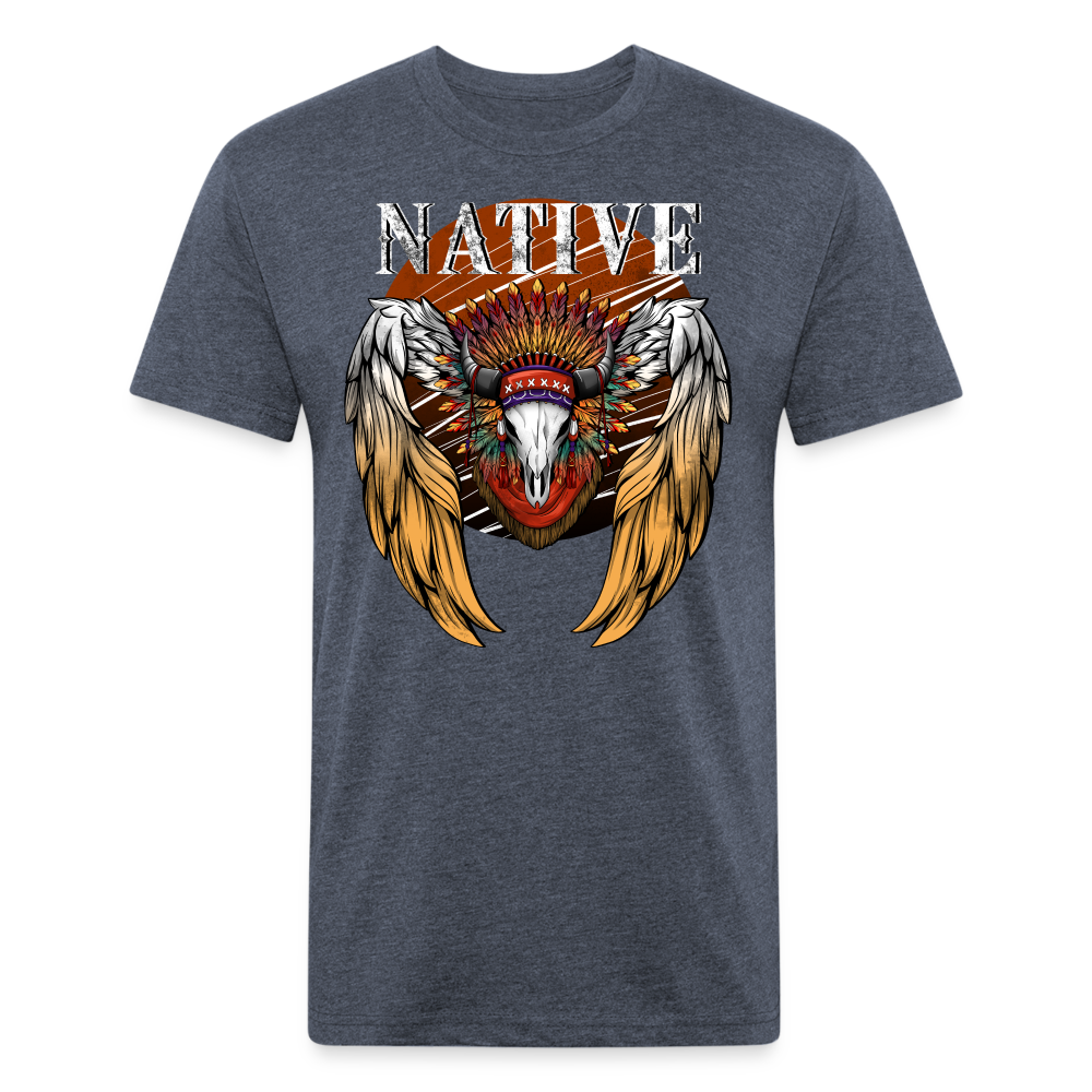 Native Fitted T-Shirt - heather navy