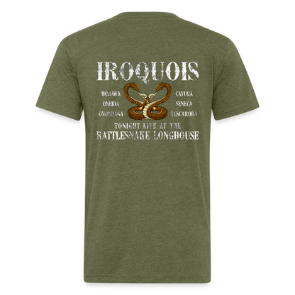 Native Fitted T-Shirt - heather military green