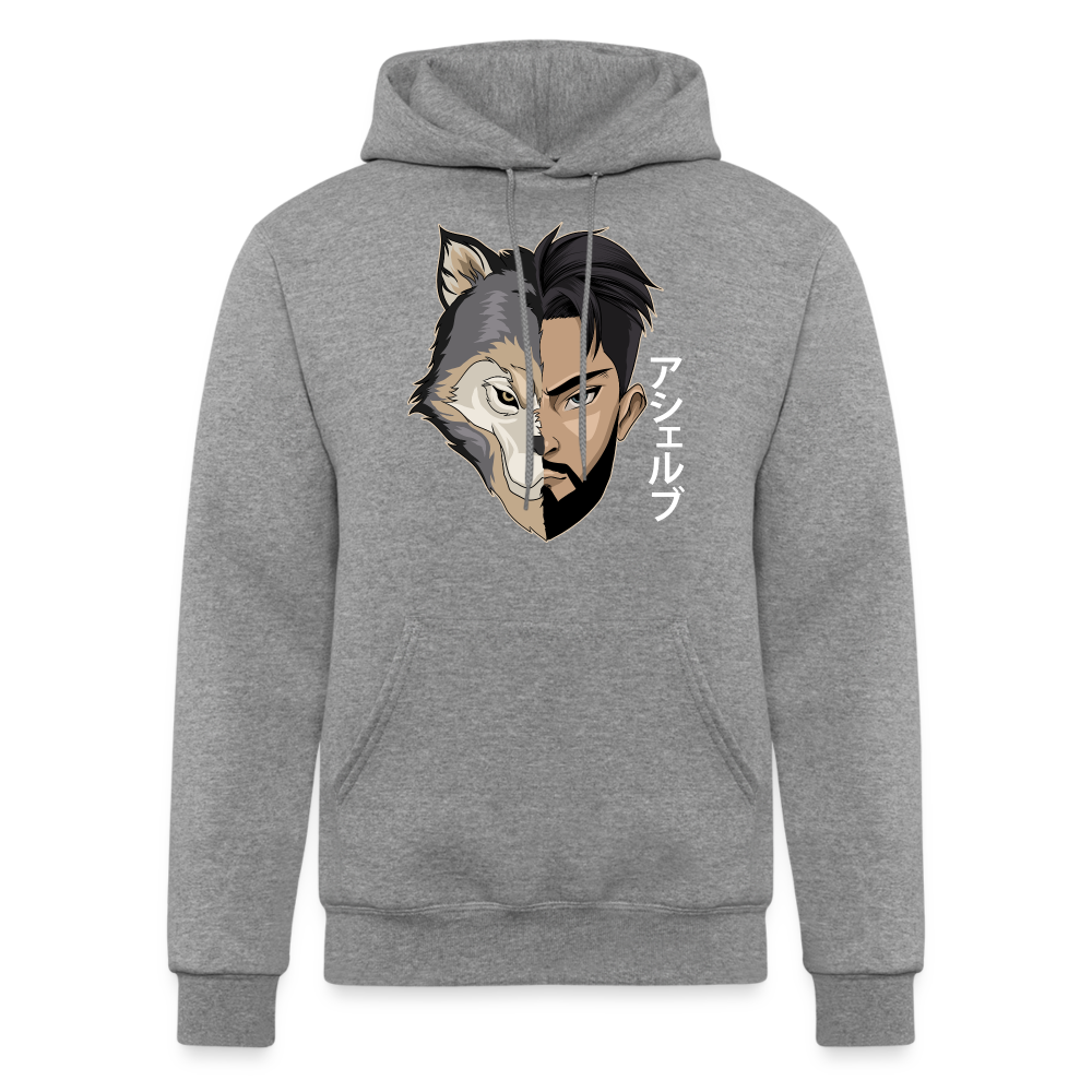 Asher B Champion Unisex Powerblend Hoodie - heather gray