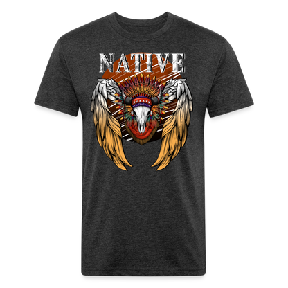 Native Fitted T-Shirt - heather black