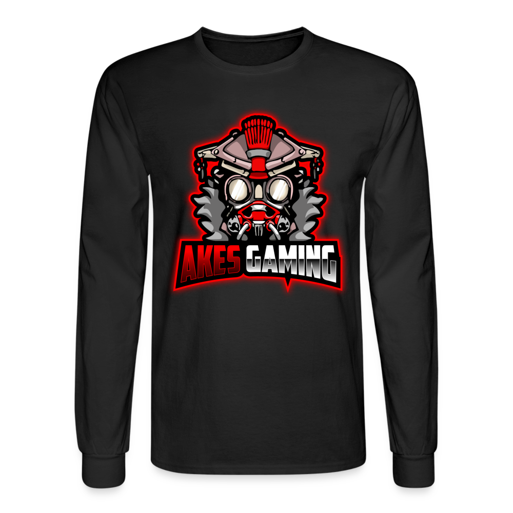 Adult Akes Gaming Logo Long Sleeve T-Shirt - black