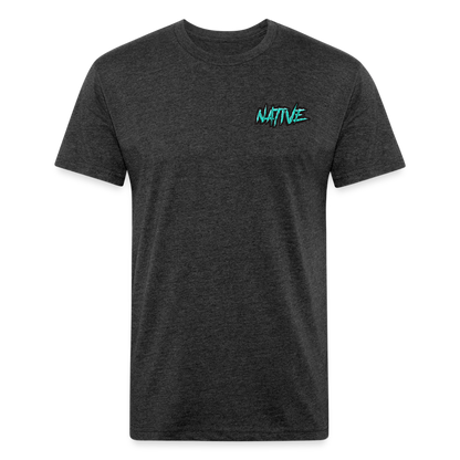 Native Fitted T-Shirt - heather black