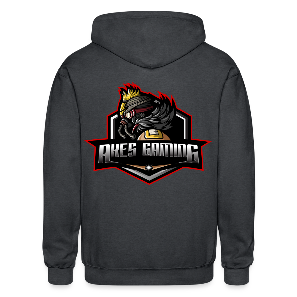 Adult Akes Gaming New Logo Full-Zip Hoodie - deep heather