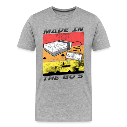 GU 'Made in the 80's' Men’s Premium Organic T-Shirt - heather gray