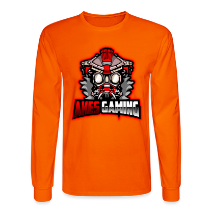 Adult Akes Gaming Logo Long Sleeve T-Shirt - orange