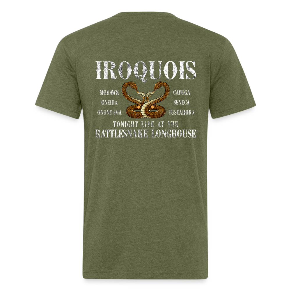 Native Fitted T-Shirt - heather military green