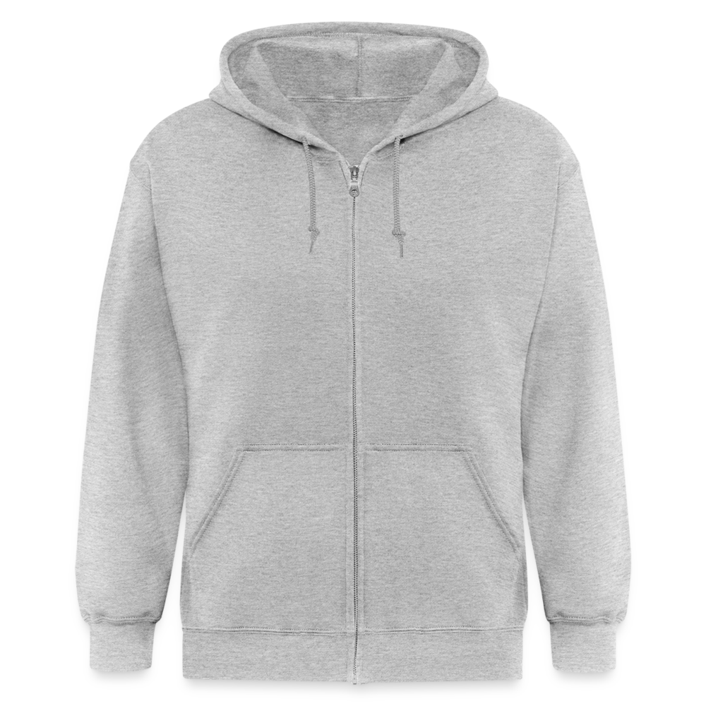 Akes Adult Zip Hoodie - heather gray