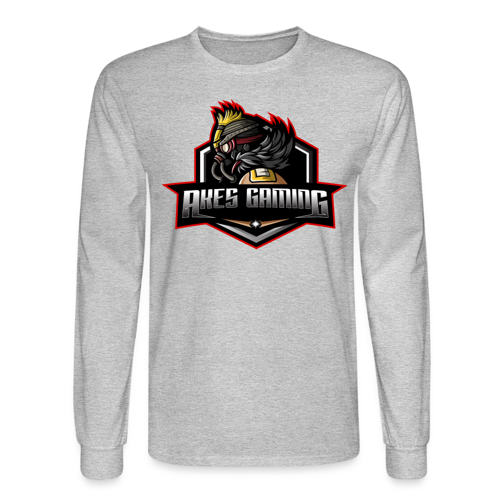 Adult Akes Gaming Long Sleeve T-Shirt - heather gray