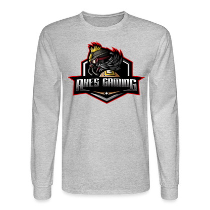 Adult Akes Gaming Long Sleeve T-Shirt - heather gray