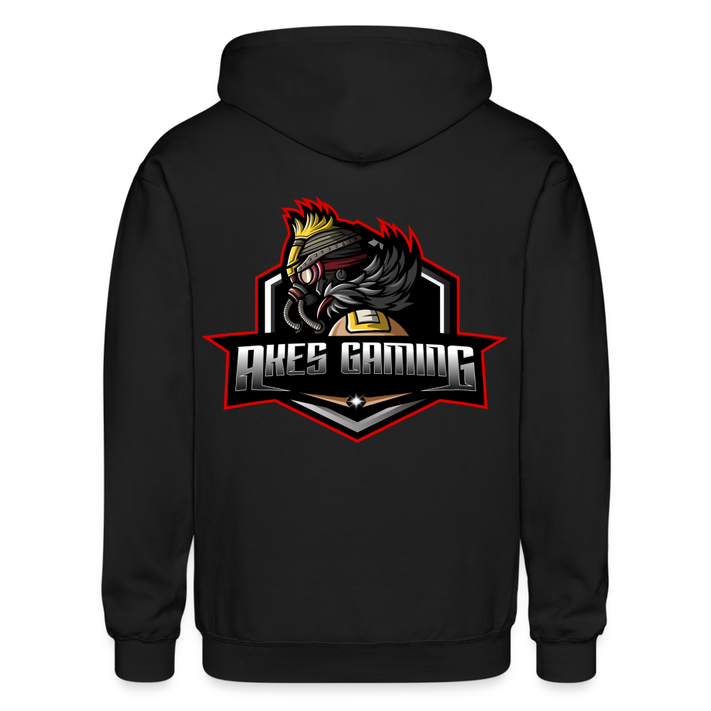 Adult Akes Gaming New Logo Full-Zip Hoodie - black