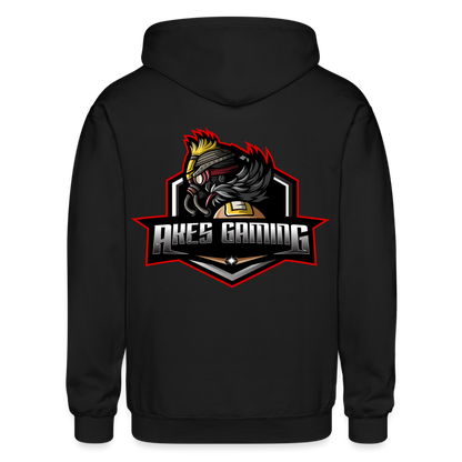 Adult Akes Gaming New Logo Full-Zip Hoodie - black