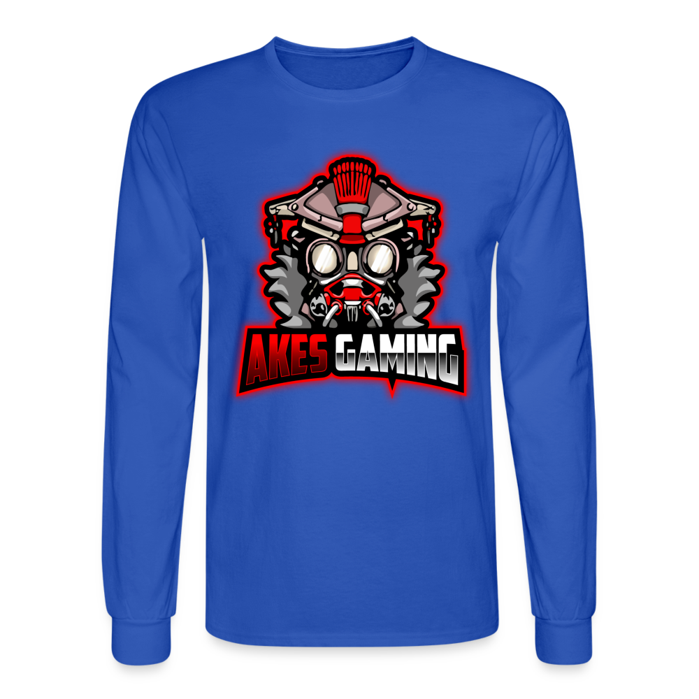 Adult Akes Gaming Logo Long Sleeve T-Shirt - royal blue