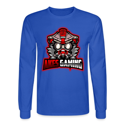 Adult Akes Gaming Logo Long Sleeve T-Shirt - royal blue