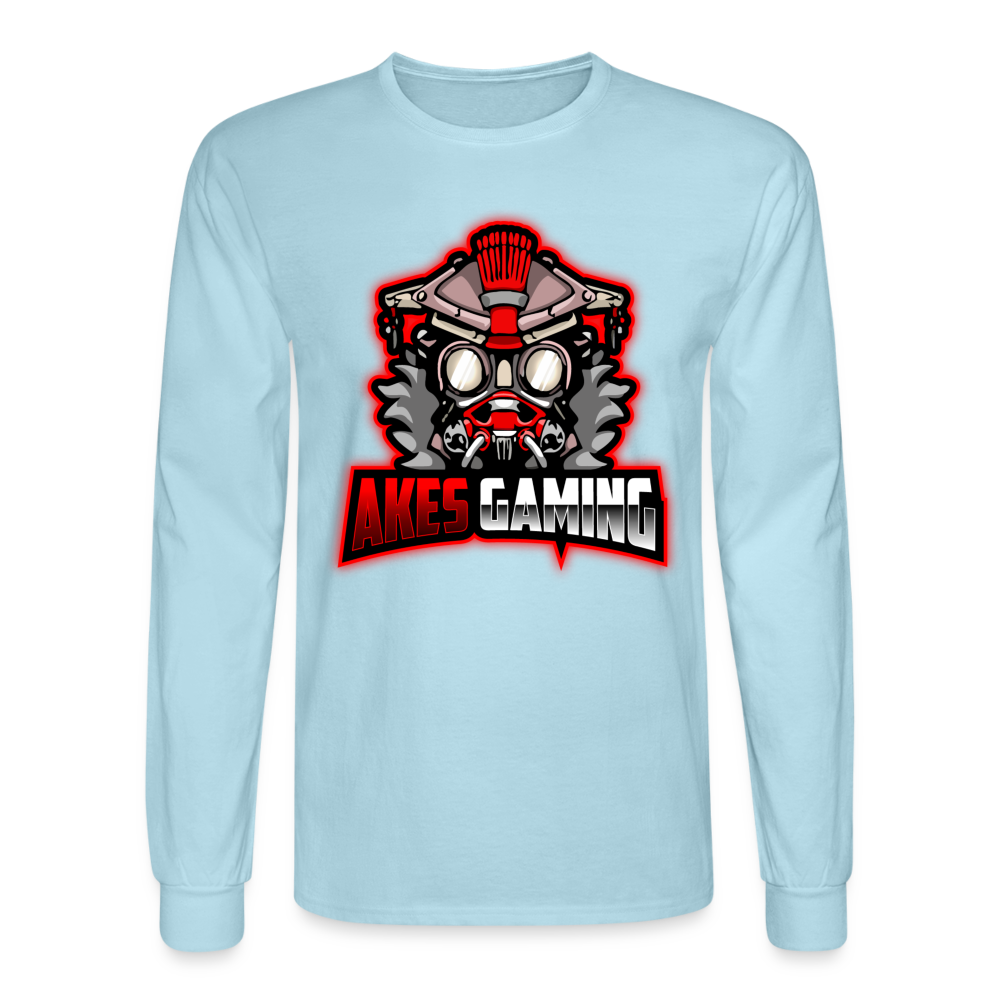 Adult Akes Gaming Logo Long Sleeve T-Shirt - powder blue