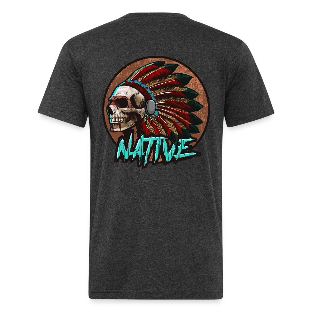 Native Fitted T-Shirt - heather black