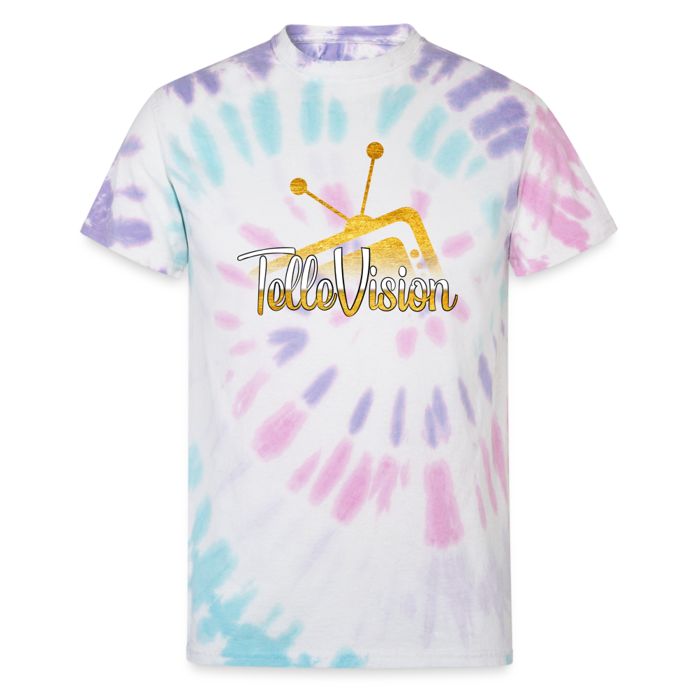 TelleVision Unisex Tie Dye T-Shirt - Pastel Spiral