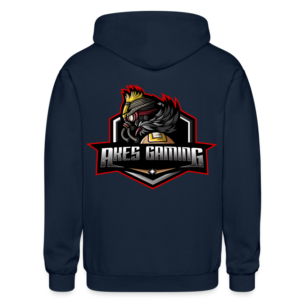 Adult Akes Gaming New Logo Full-Zip Hoodie - navy