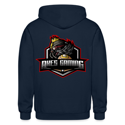 Adult Akes Gaming New Logo Full-Zip Hoodie - navy