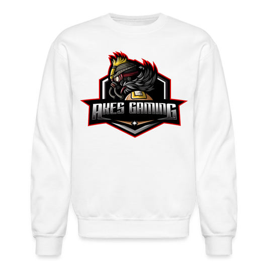 Adult Akes Gaming New Logo Sweatshirt - white