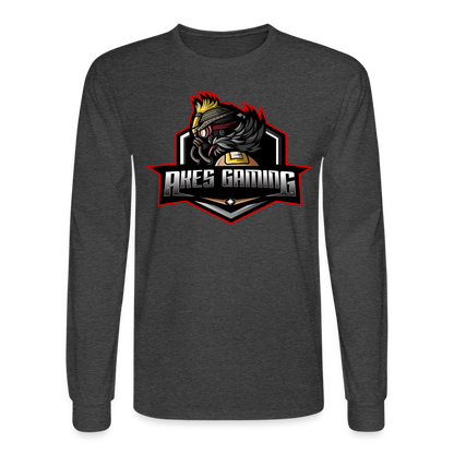 Adult Akes Gaming Long Sleeve T-Shirt - heather black