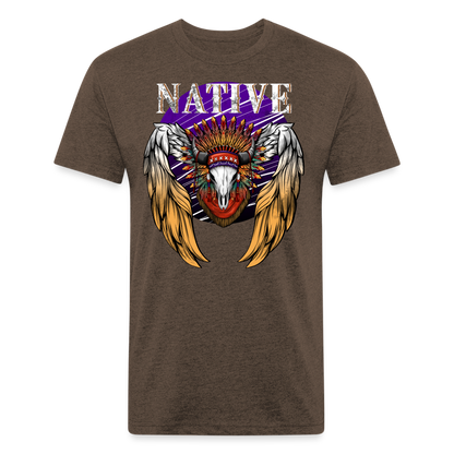 Native Fitted T-Shirt - heather espresso