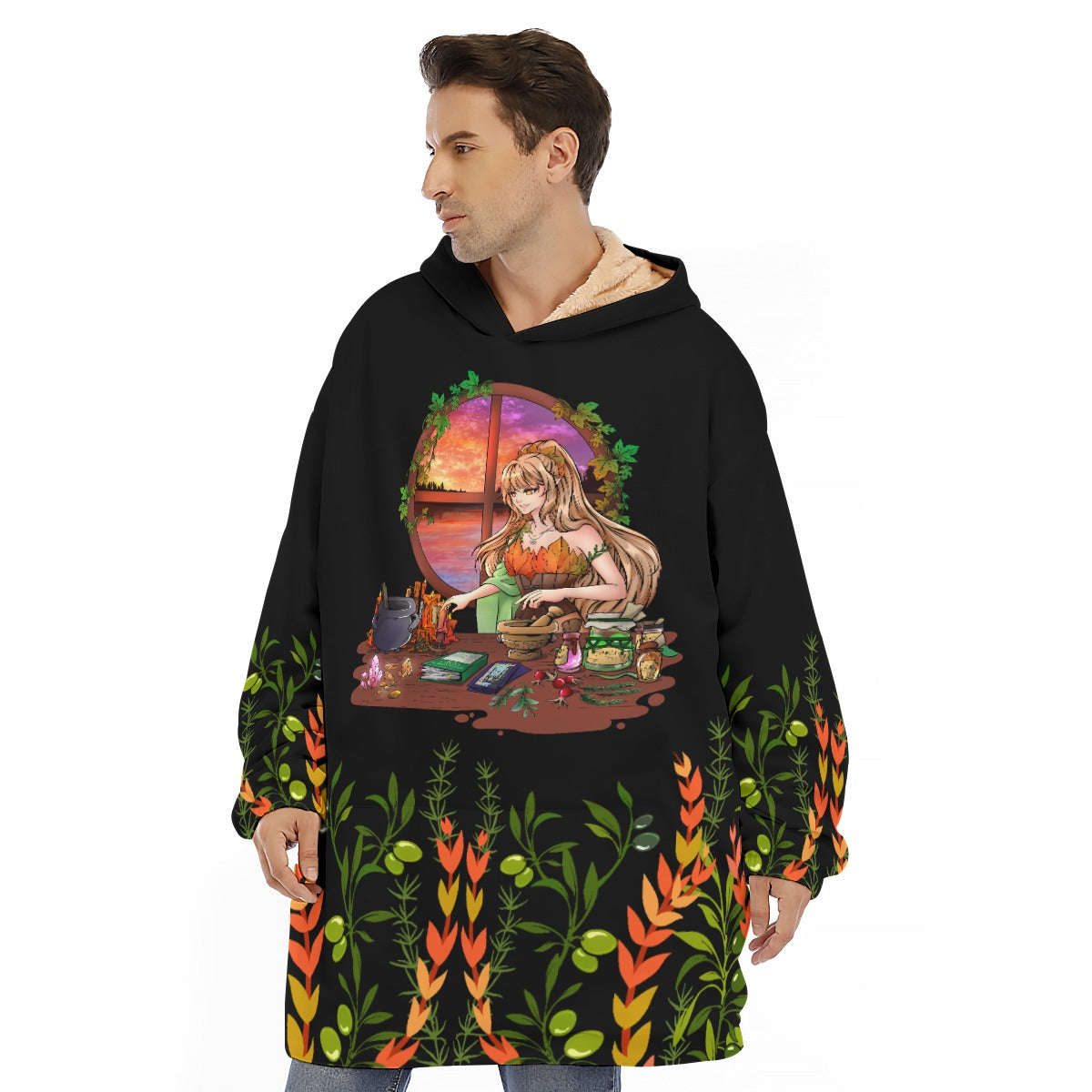 Adult Lady Nostia 'Alchemy' Fleece Blanket Hoodie