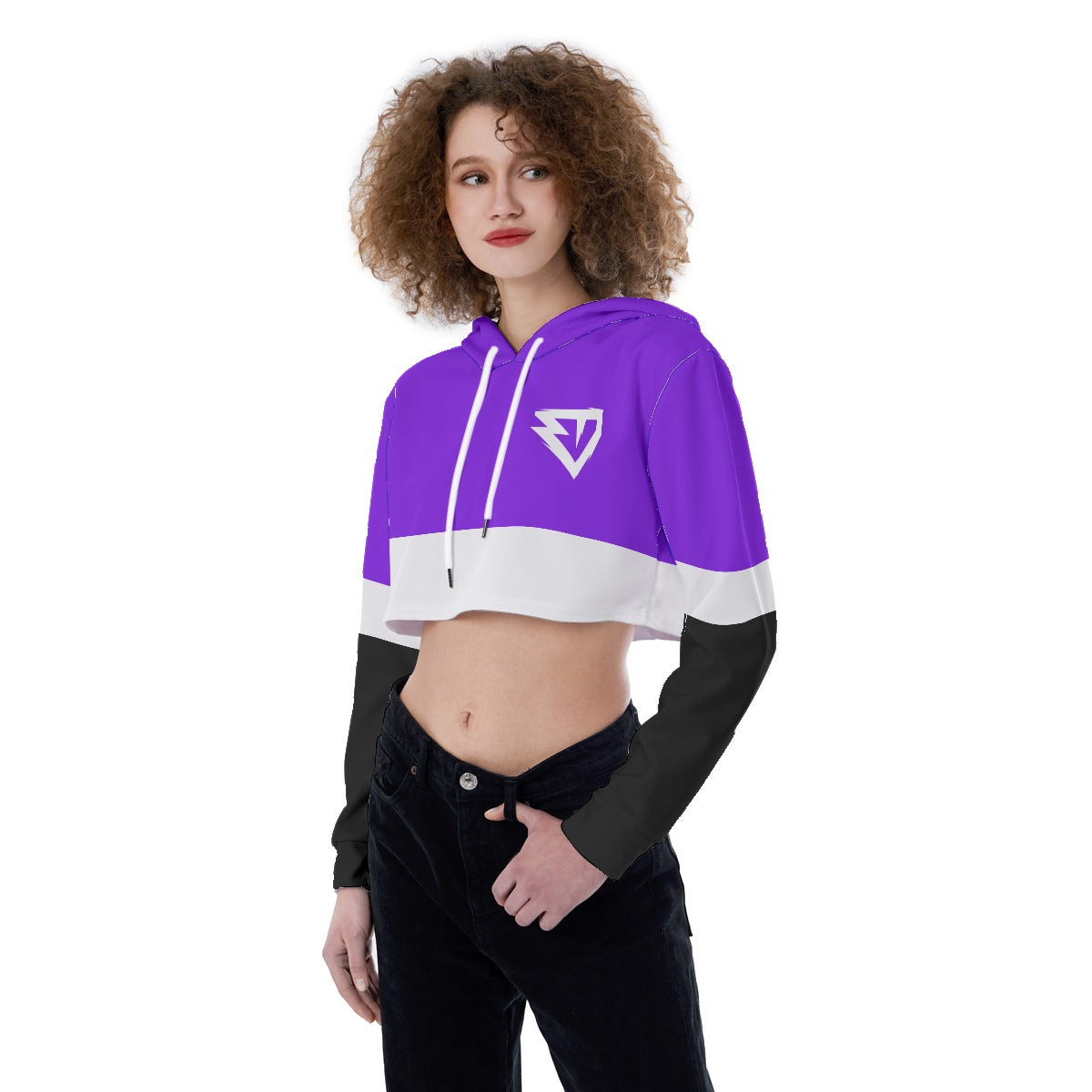 Women's RickyShredz 'A Modern Twist' Cropped Hoodie