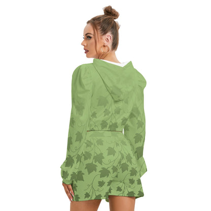 Women's Lady Nostia 'Spring Ivy' Hoodie & Shorts Set