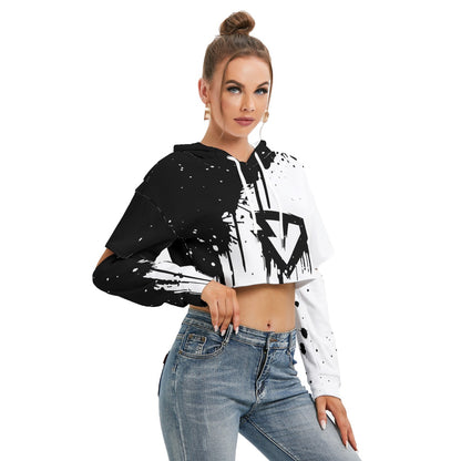 Women's RickyShredz 'That New Drip' Edgy Cropped Hoodie