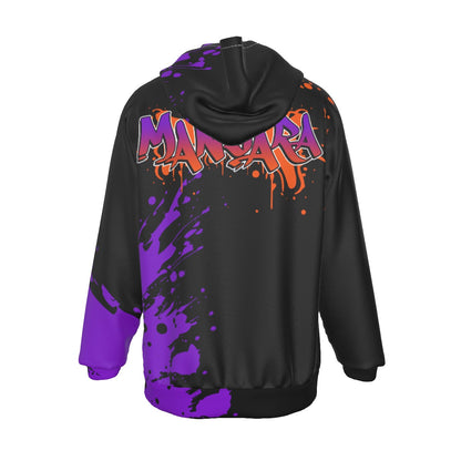 Men's Manjara 'Graffiti' Fleece Raglan Hoodie