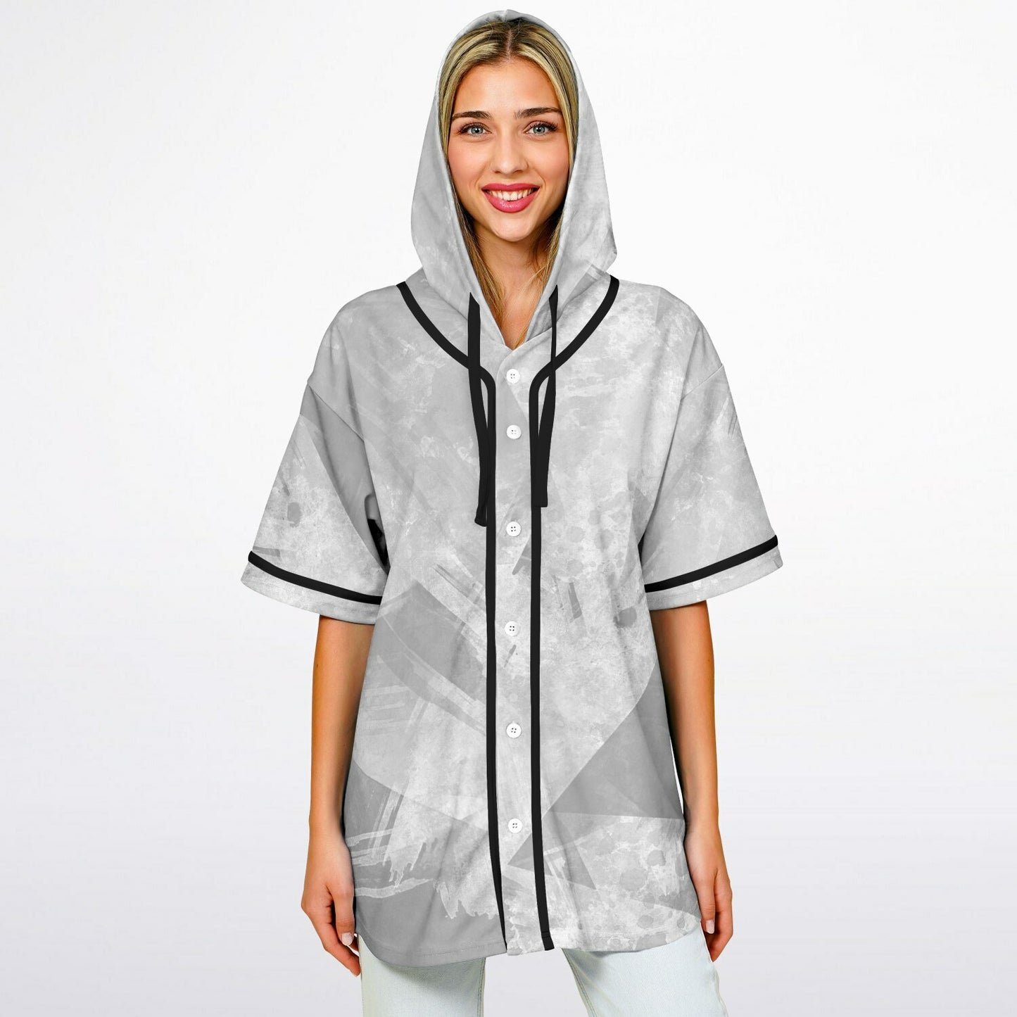 Adult All Over Print Hooded Baseball Jersey