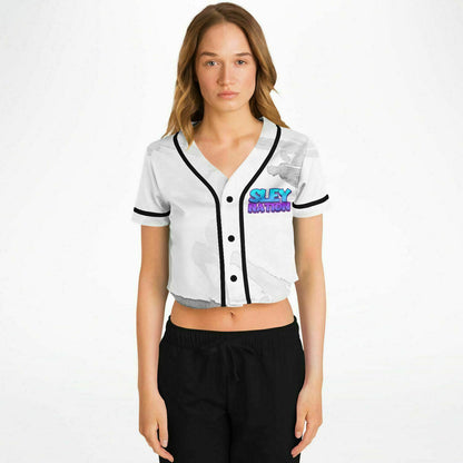 Women's iSLEYGaming 'SLEYNATION' Cropped Baseball Jersey