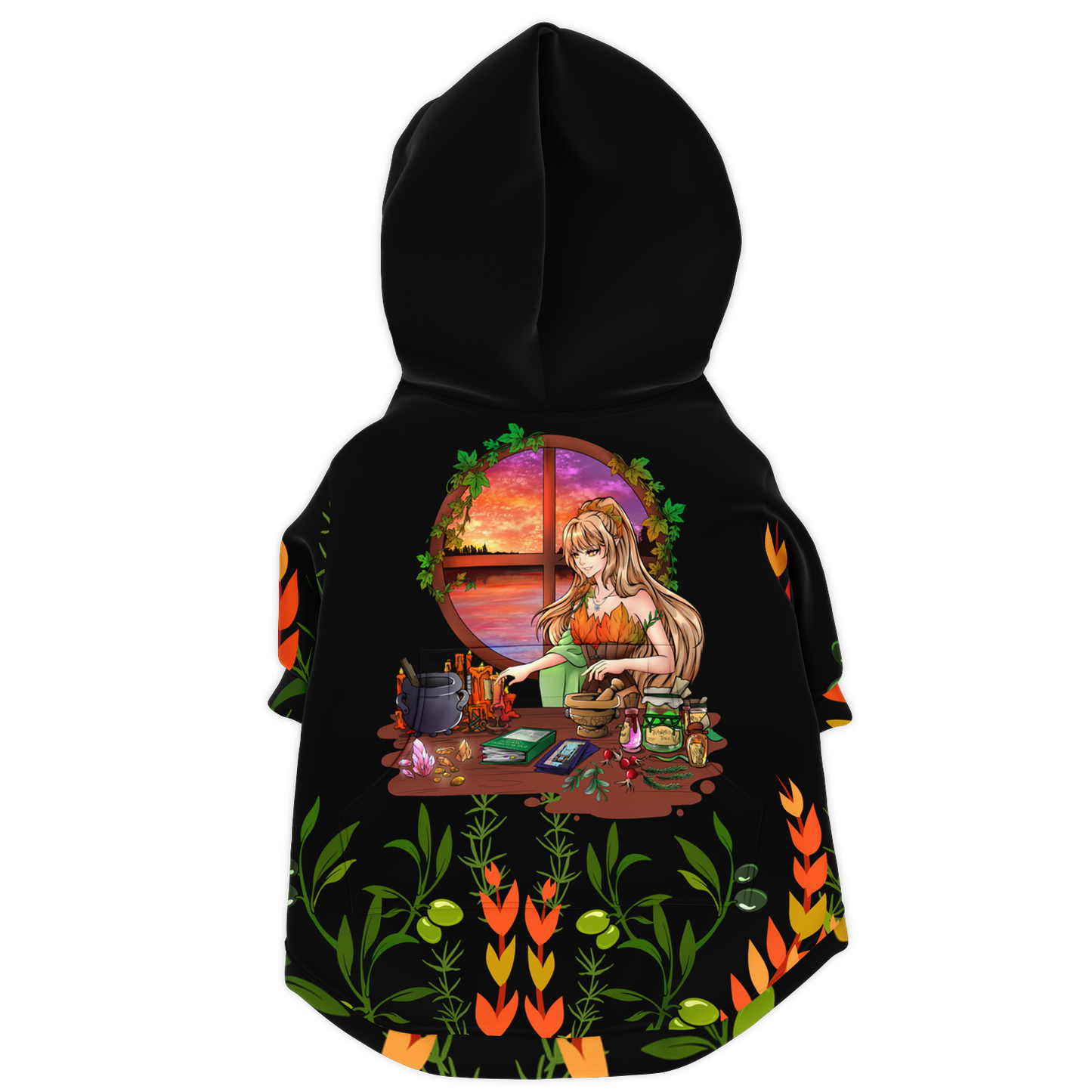 Lady Nostia 'Alchemy' Athletic Zip-up Dog Hoodie