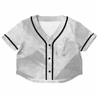 Women's All Over Print Cropped Baseball Jersey