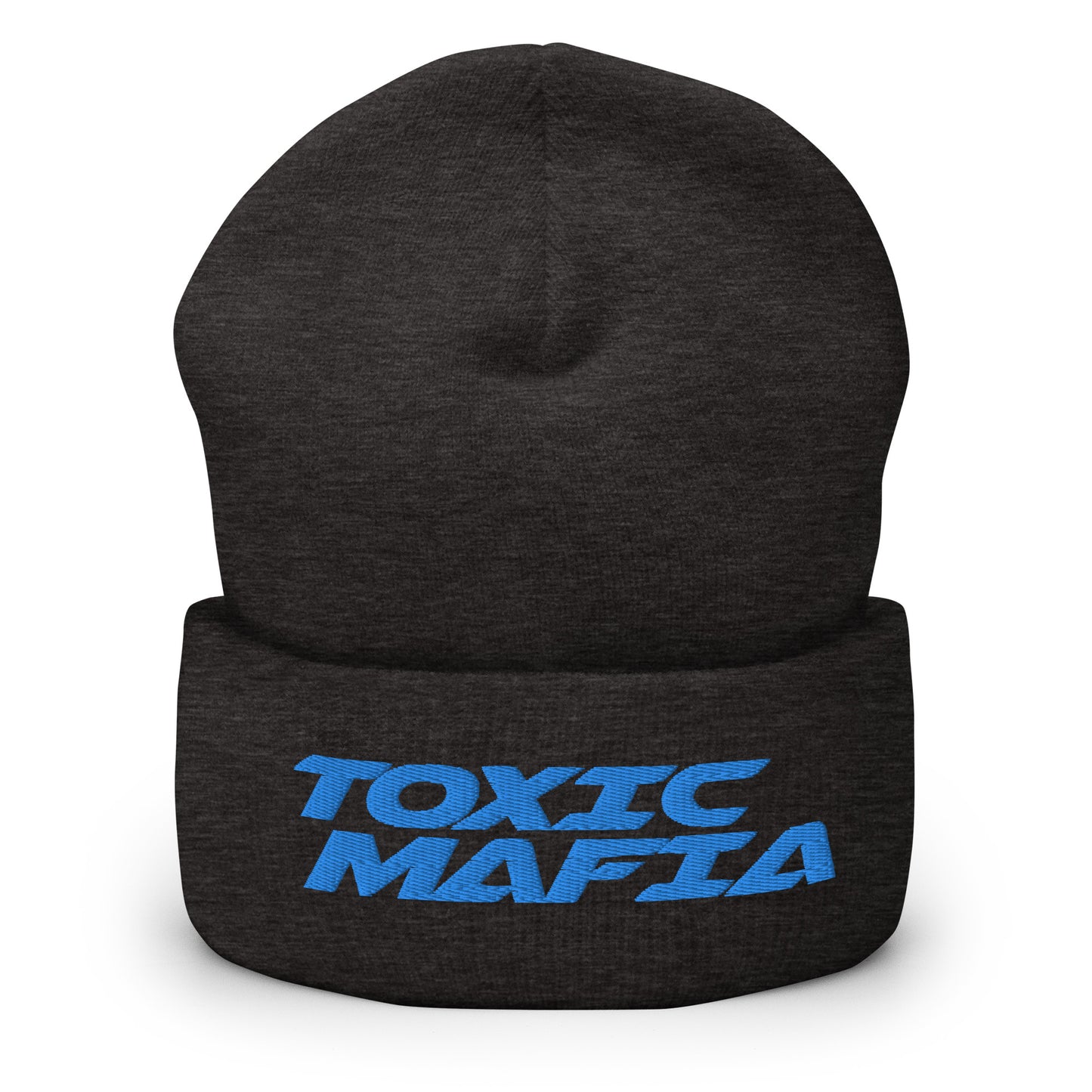 HeyyyyTony Blue Toxic Mafia Cuffed Beanie