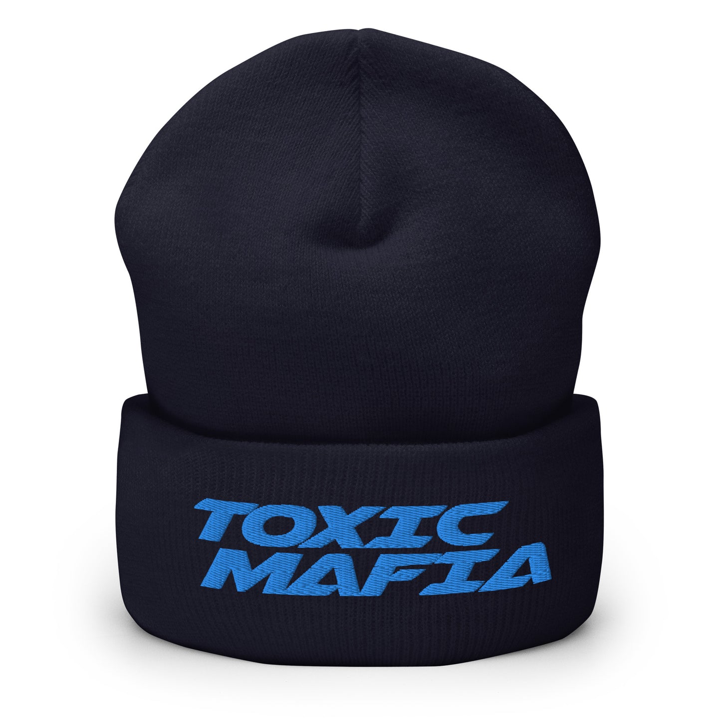 HeyyyyTony Blue Toxic Mafia Cuffed Beanie