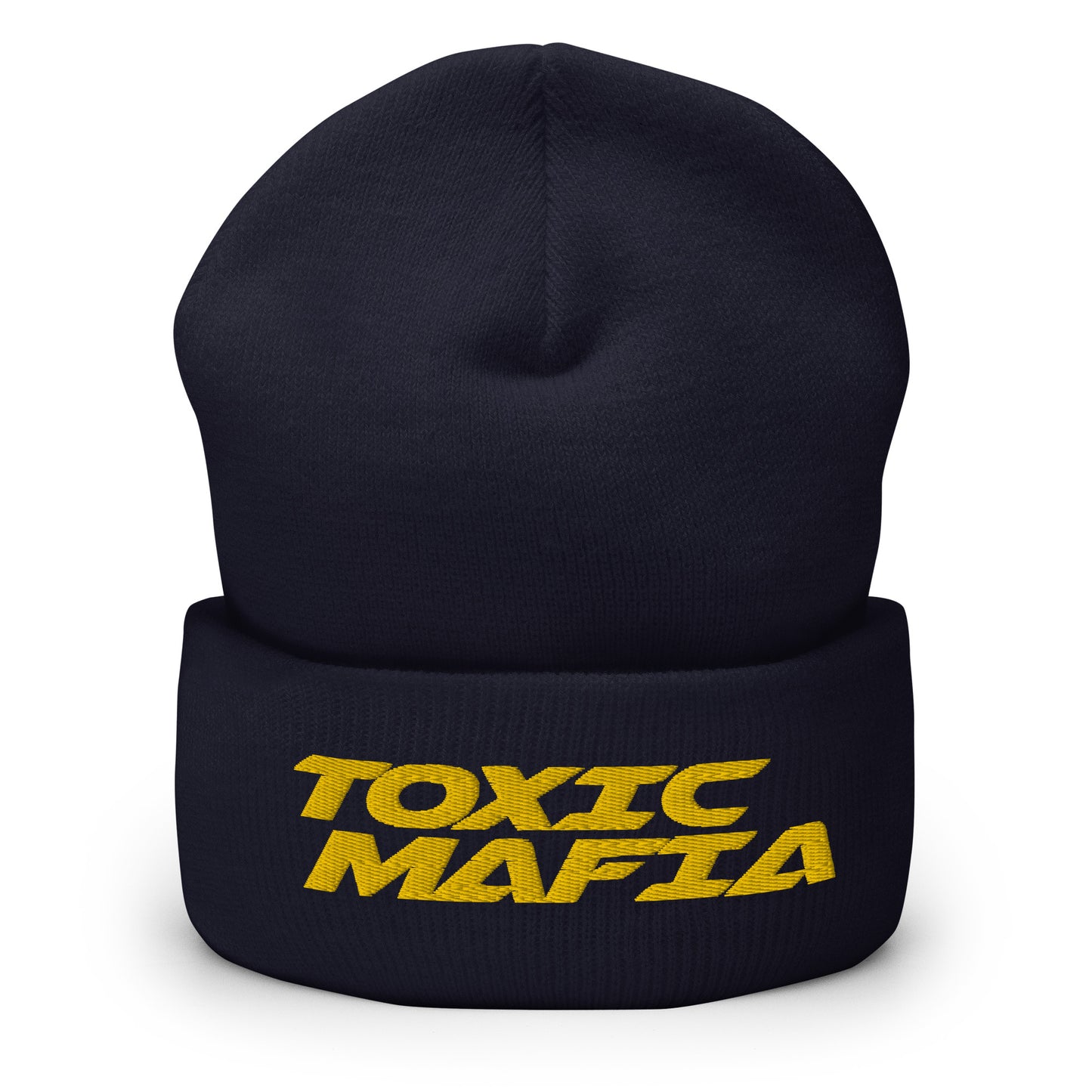 HeyyyyTony Yellow Toxic Mafia Cuffed Beanie