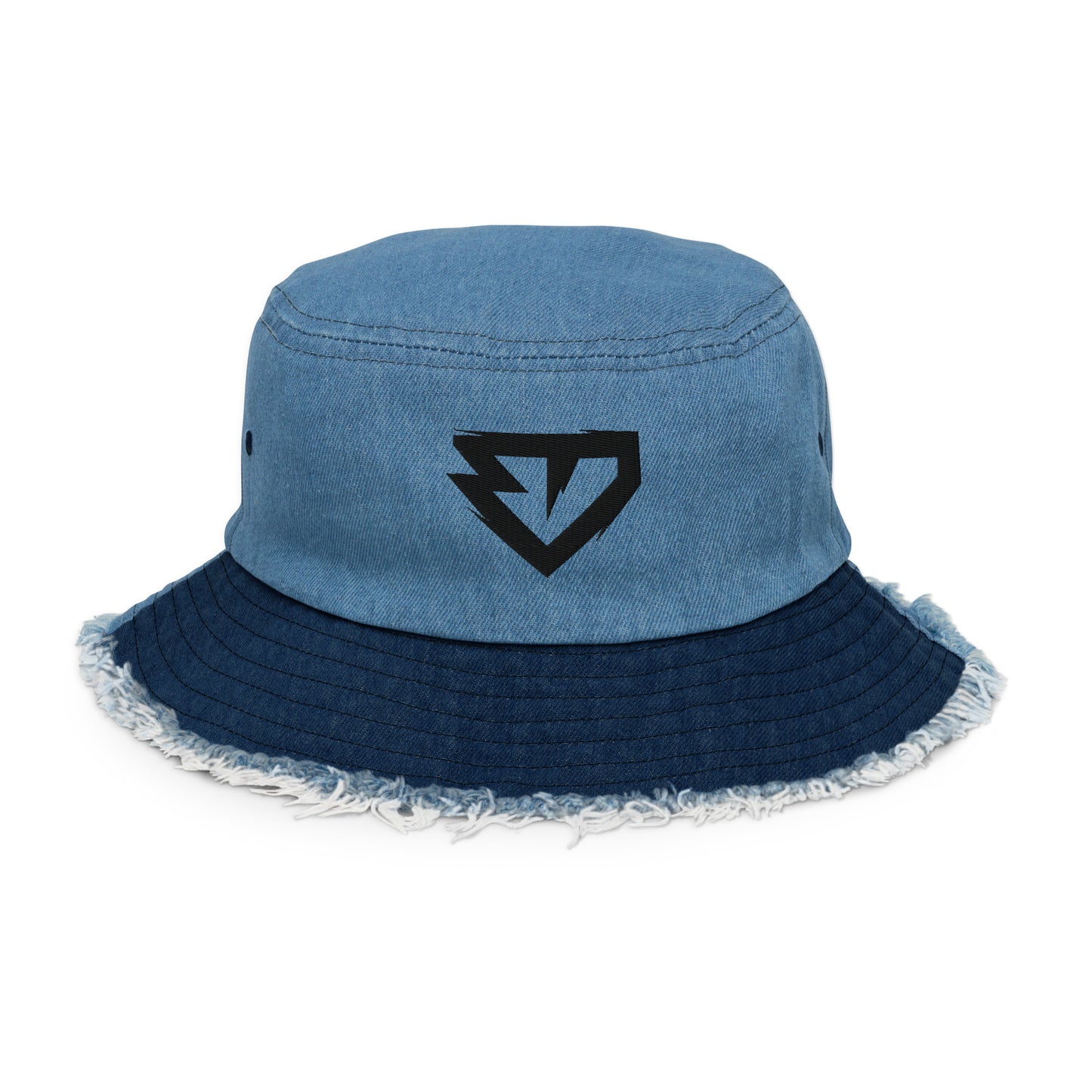 RickyShredz Distressed Denim Bucket Hat