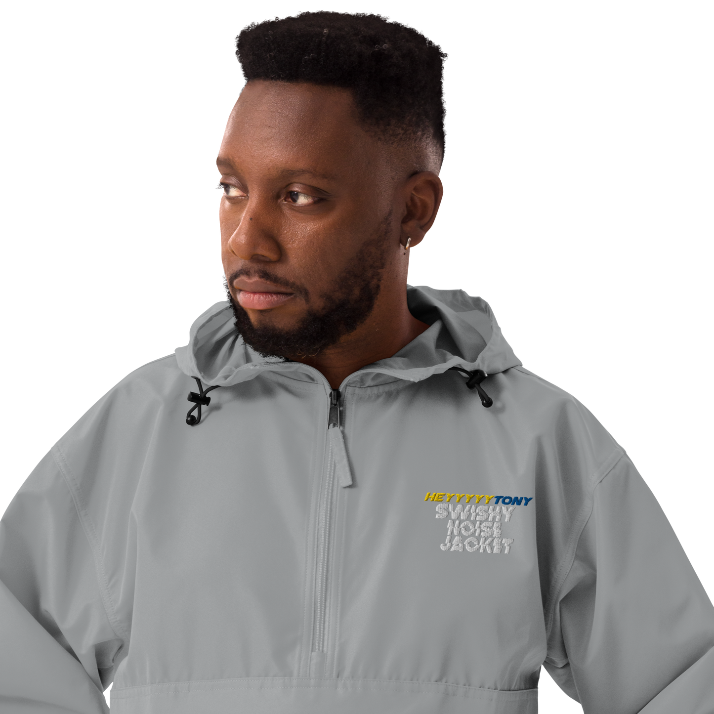 Adult HeyyyyTony Embroidered Champion Packable Jacket