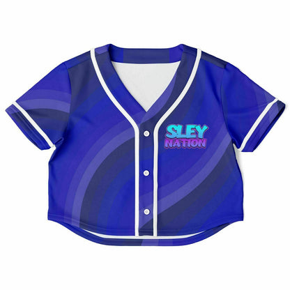 Women's iSLEYGaming 'SLEYNATION' Cropped Baseball Jersey