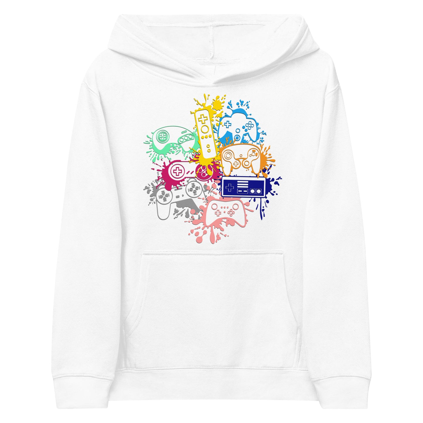 Youth 'Rainbow Controller Splash' Pullover Hoodie