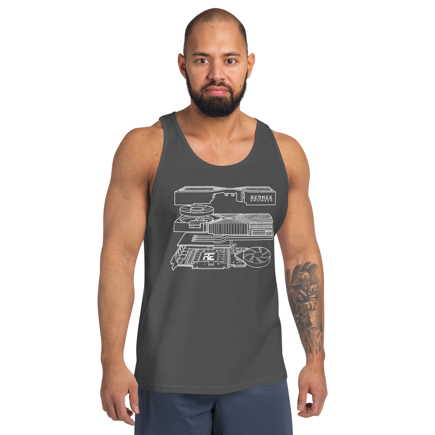 Men's RE 'Blueprint' Staple Tank Top