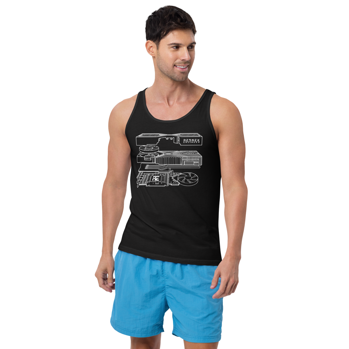 Men's RE 'Blueprint' Staple Tank Top