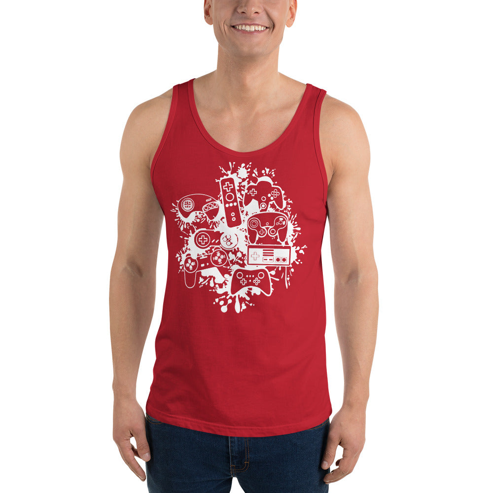 Men's 'Controller Splash' Staple Tank Top