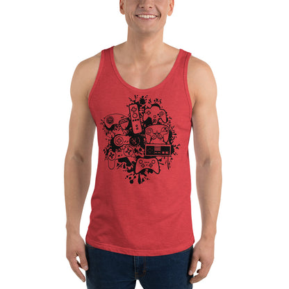 Men's 'Controller Splash' Staple Tank Top