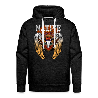 Native Premium Hoodie - charcoal grey