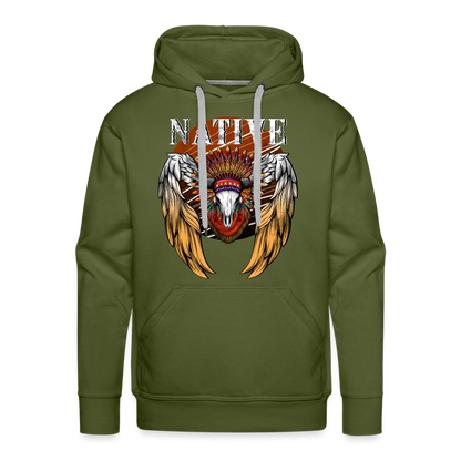 Native Premium Hoodie - olive green