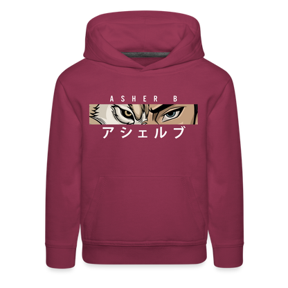 Asher B Youth Premium Hoodie - burgundy