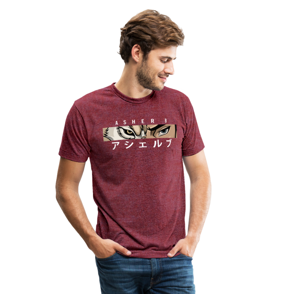 Asher B Tri-Blend T-Shirt - heather cranberry